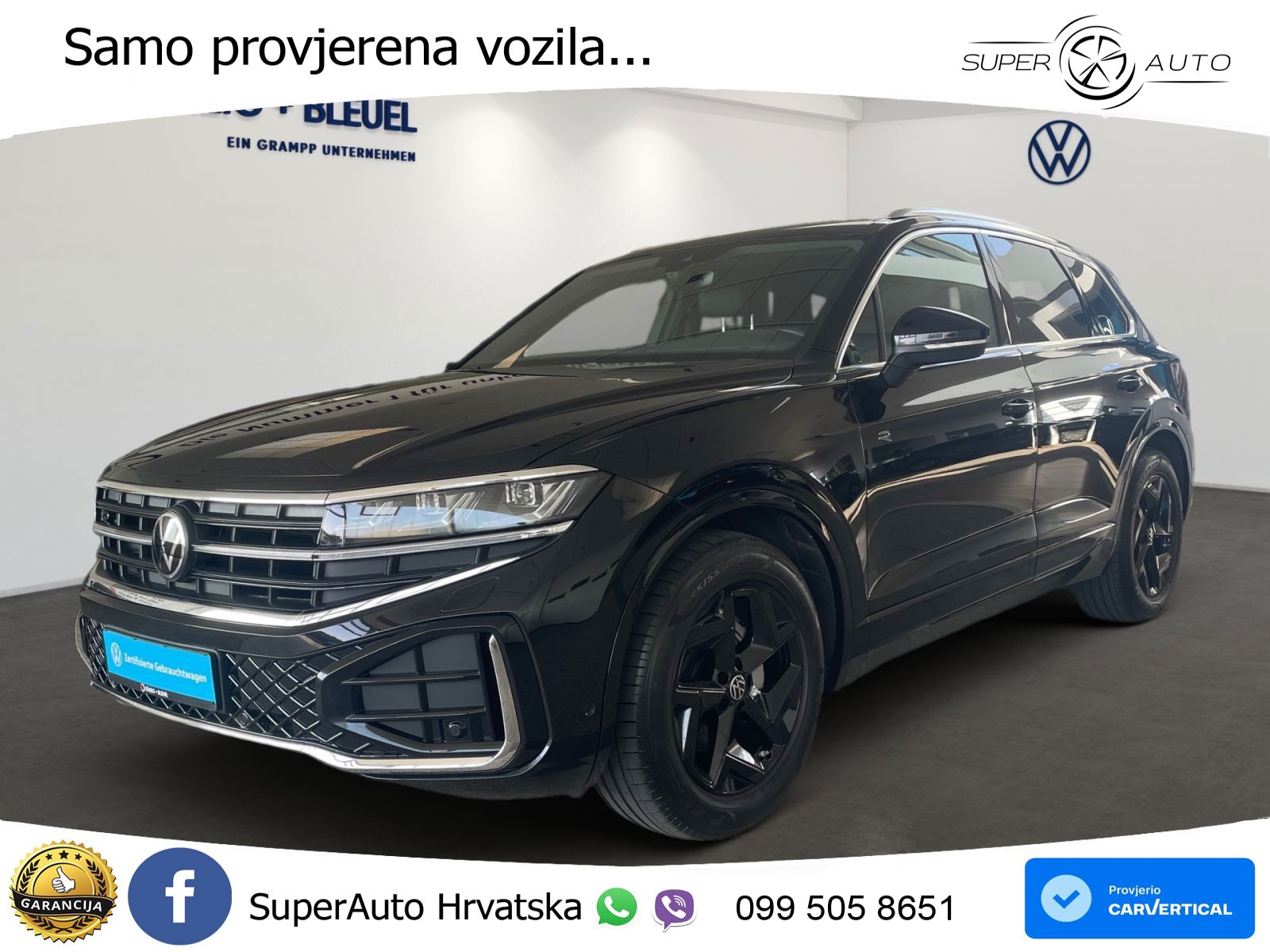 Volkswagen Touareg 3.0 V6 TDI (286 KS) 4MOTION Tiptronic ZRAČNI+ACC+4xGR SJED+KAM