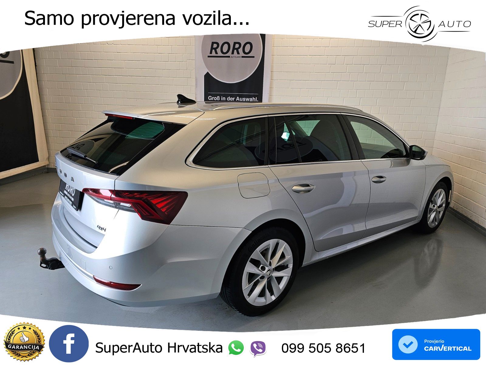Škoda Octavia Combi 2.0 TDI (150 KS) 4x4 DSG LED+GR SJED+ACC
