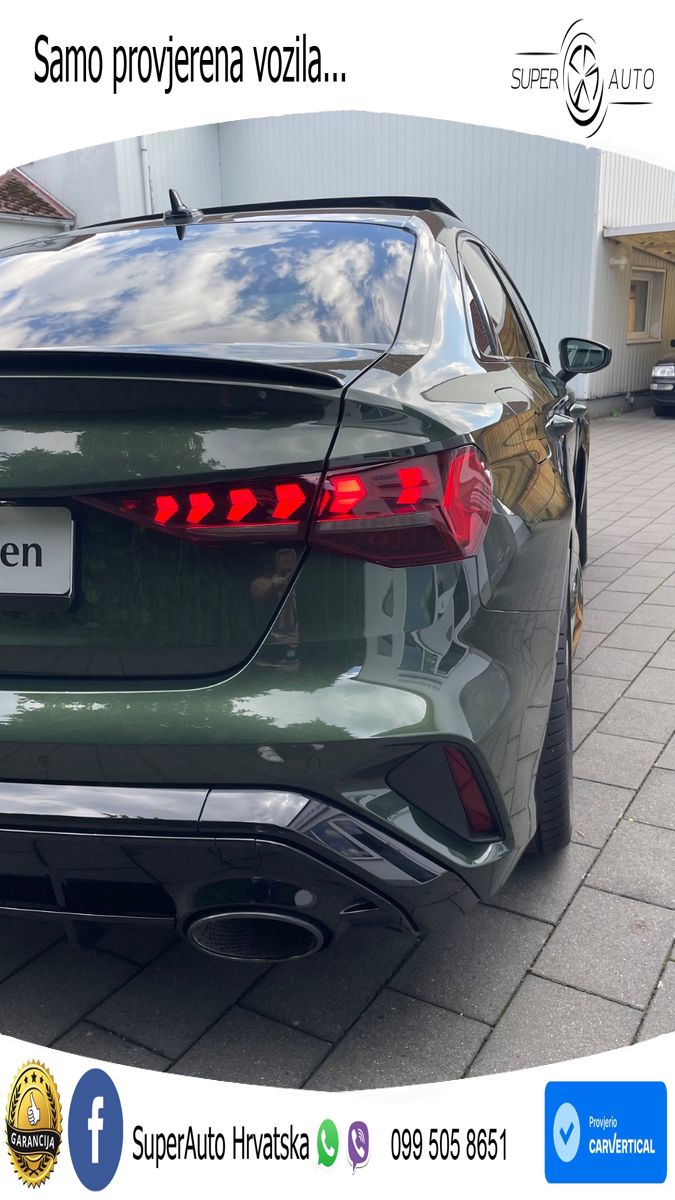 Audi RS3 Sedan 2.5 TFSI (400 KS) quattro S tronic LED+GR SJED+ACC