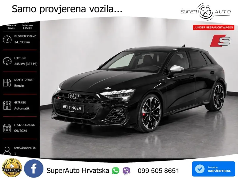 Audi S3 2.0 TFSI (333 KS) quattro S tronic MATRIX+GR SJED+KAM