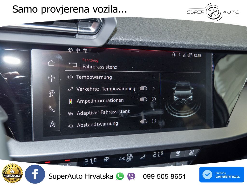 Audi A3 Limuzina 35 TFSI (150 KS) S tronic S line LED+GR SJED+ACC