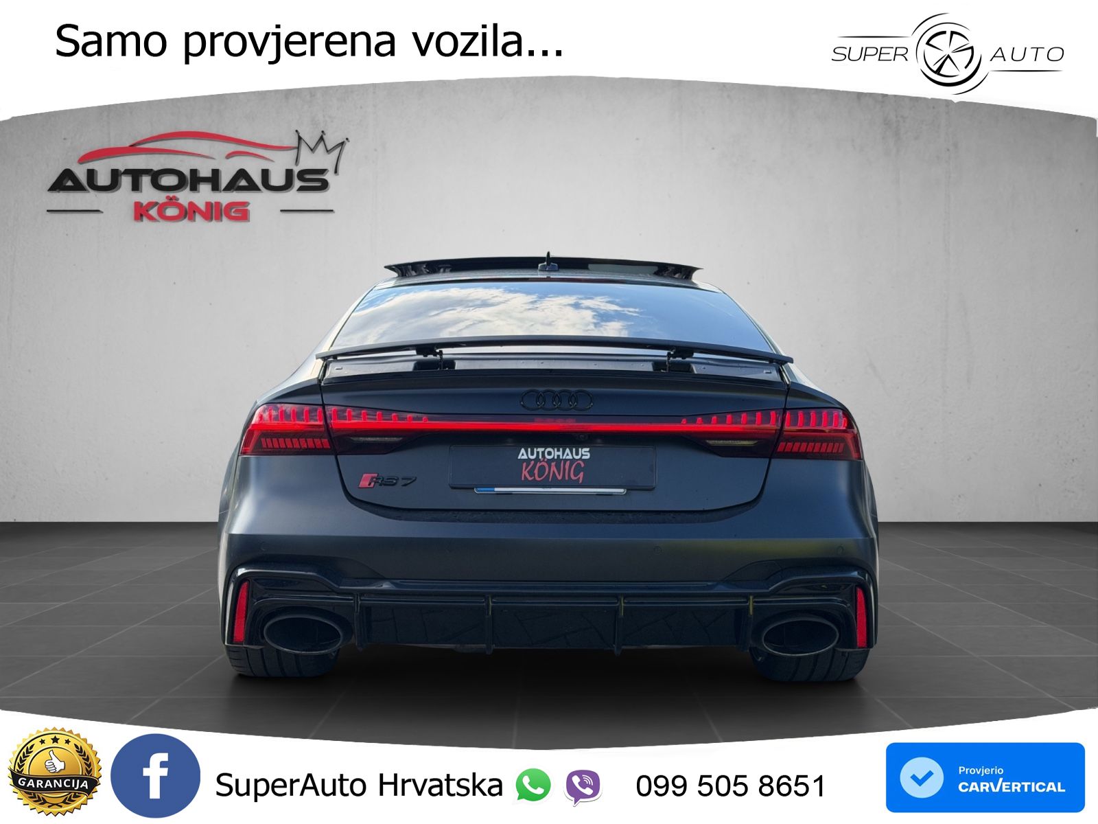 Audi RS7 4.0 TFSI V8 (600 KS) quattro tiptronic ACC+HEAD+4xGR SJED+360+PANO