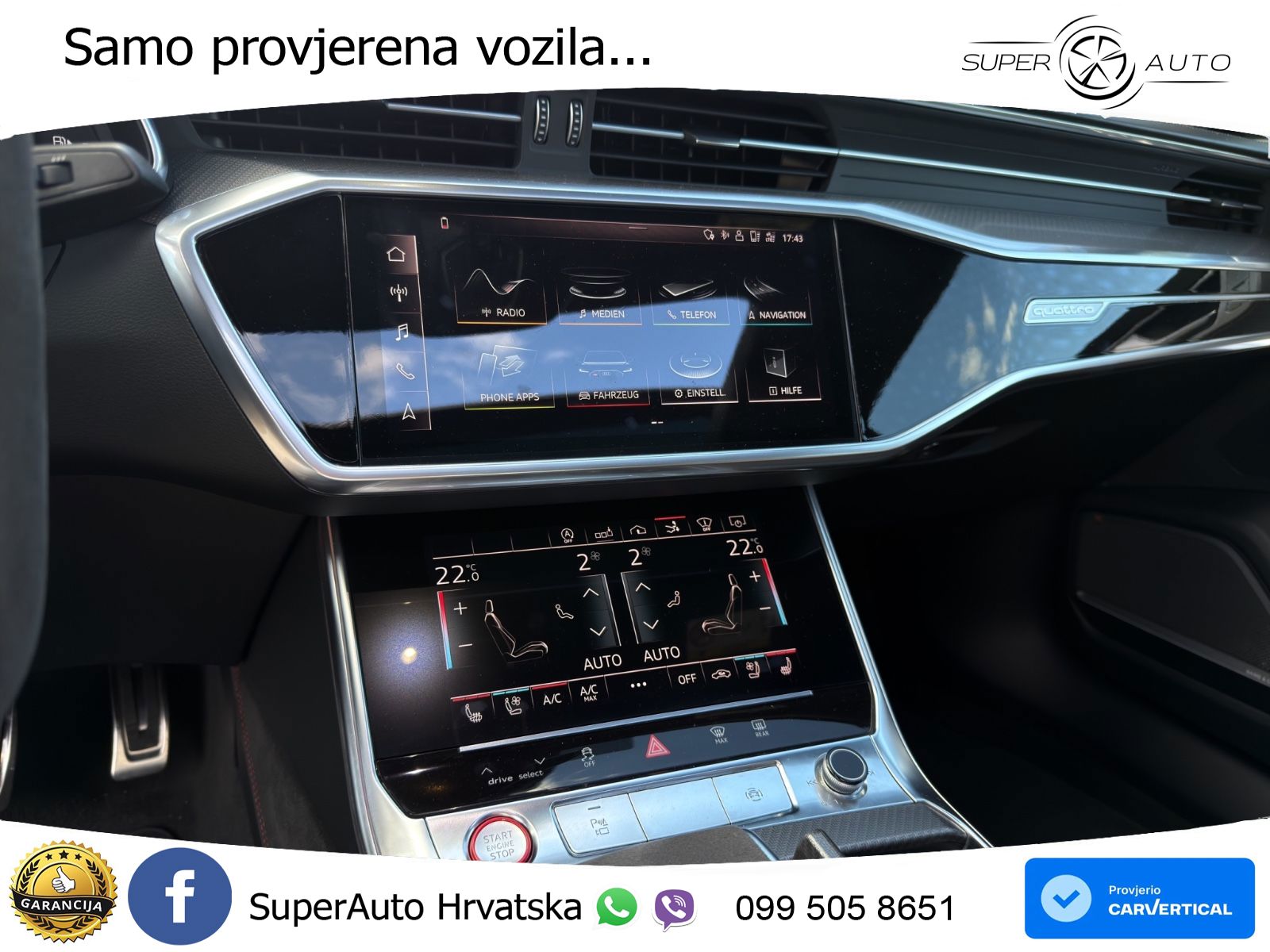 Audi RS7 4.0 TFSI V8 (600 KS) quattro tiptronic ACC+HEAD+4xGR SJED+360+PANO