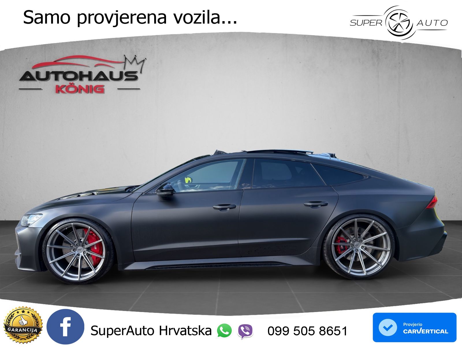 Audi RS7 4.0 TFSI V8 (600 KS) quattro tiptronic ACC+HEAD+4xGR SJED+360+PANO