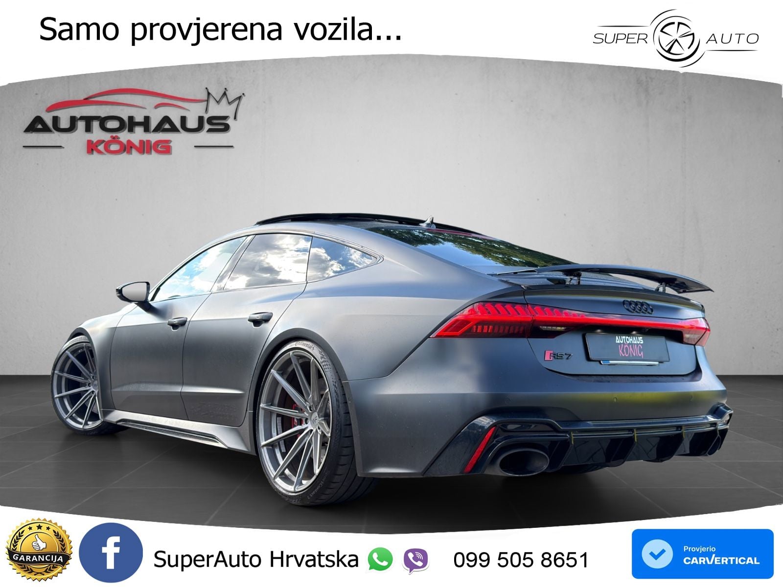 Audi RS7 4.0 TFSI V8 (600 KS) quattro tiptronic ACC+HEAD+4xGR SJED+360+PANO