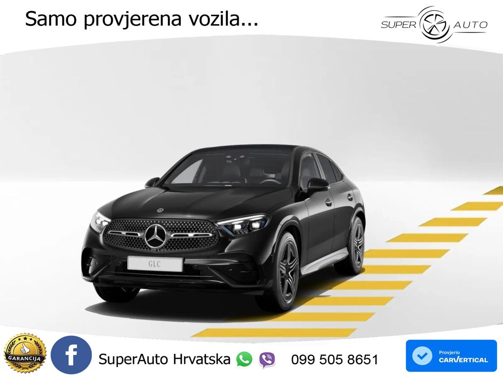 Mercedes GLC Coupe 220d (197 KS) 4MATIC 9G-TRONIC ACC+GR SJED+360+PANO
