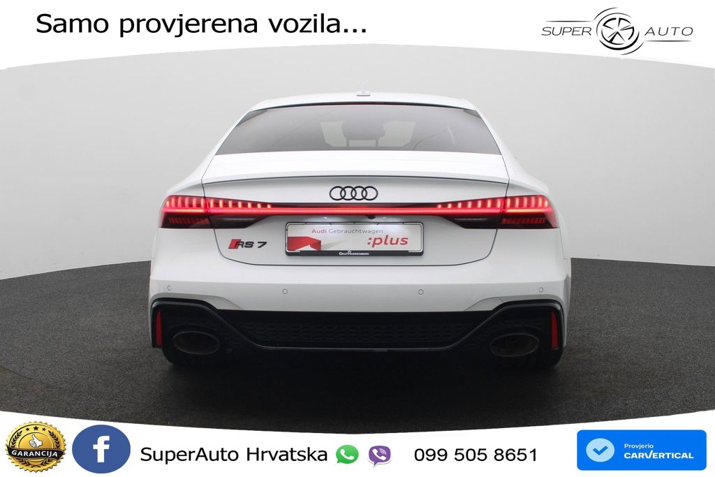 Audi RS7 4.0 TFSI V8 performance (630 KS) quattro tiptronic MATRIX+GR SJED+KAM