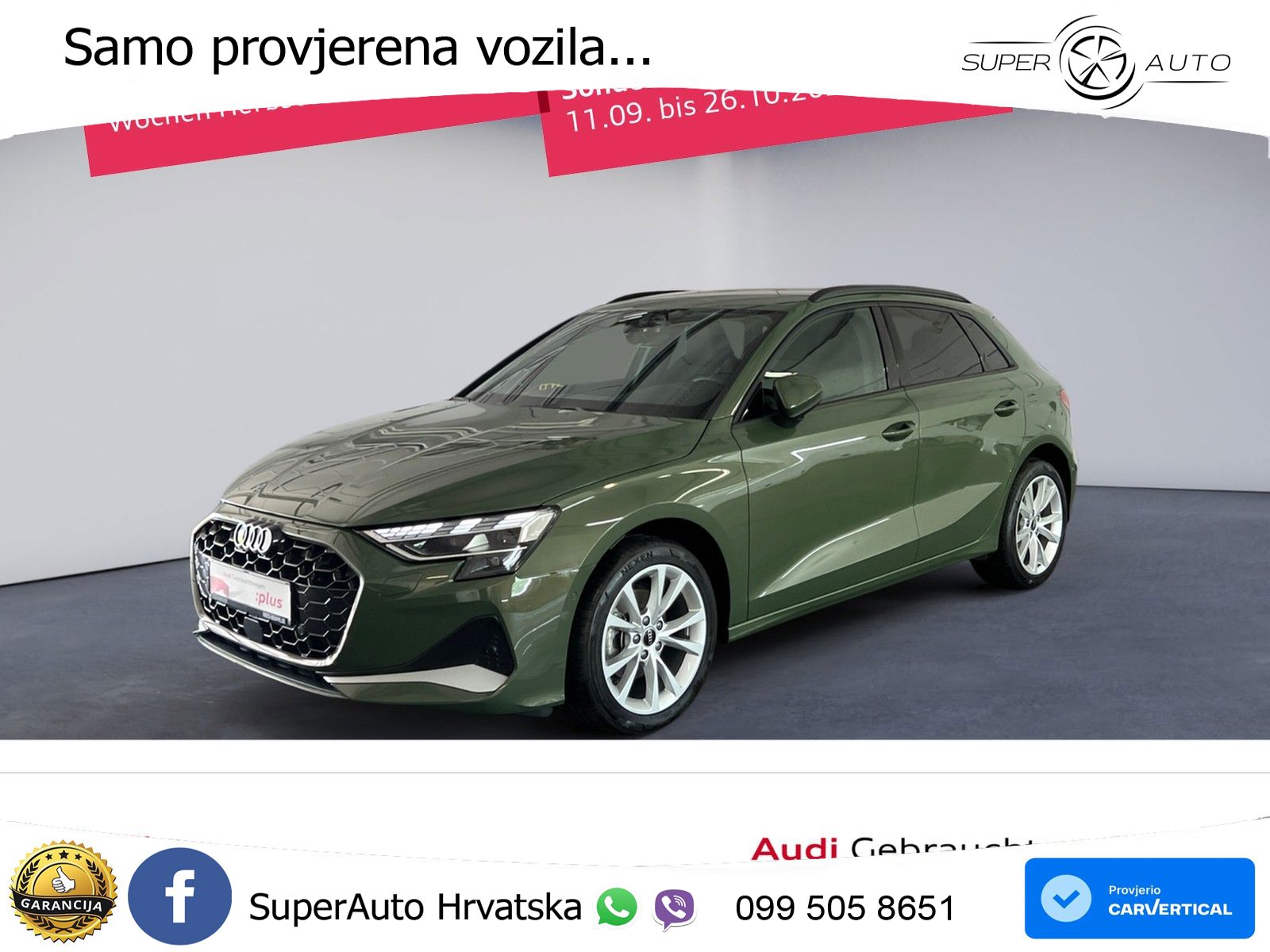 Audi A3 Sportback 30 TFSI (116 KS) Mild Hybrid S tronic advanced LED+GR SJED+ACC
