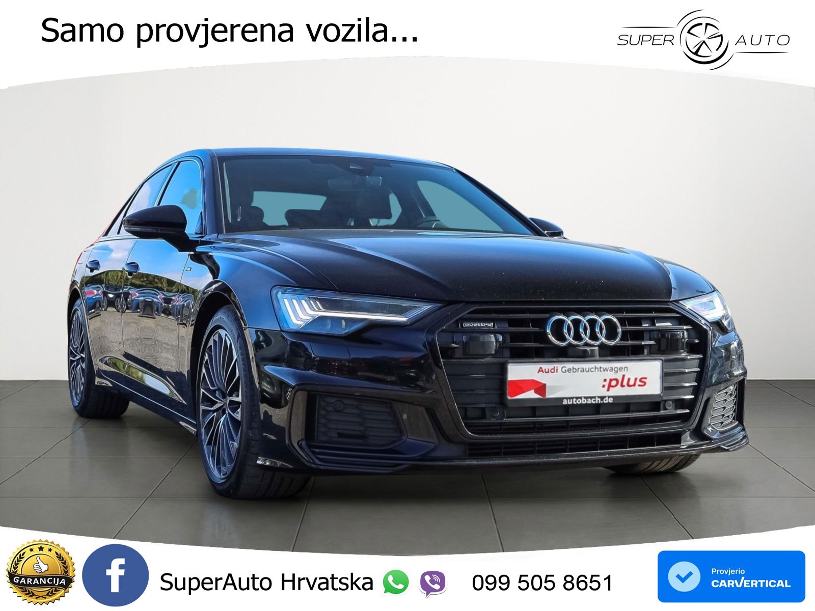 Audi A6 55 TFSIe (367 KS) quattro ultra S tronic S line LED+GR SJED+ACC