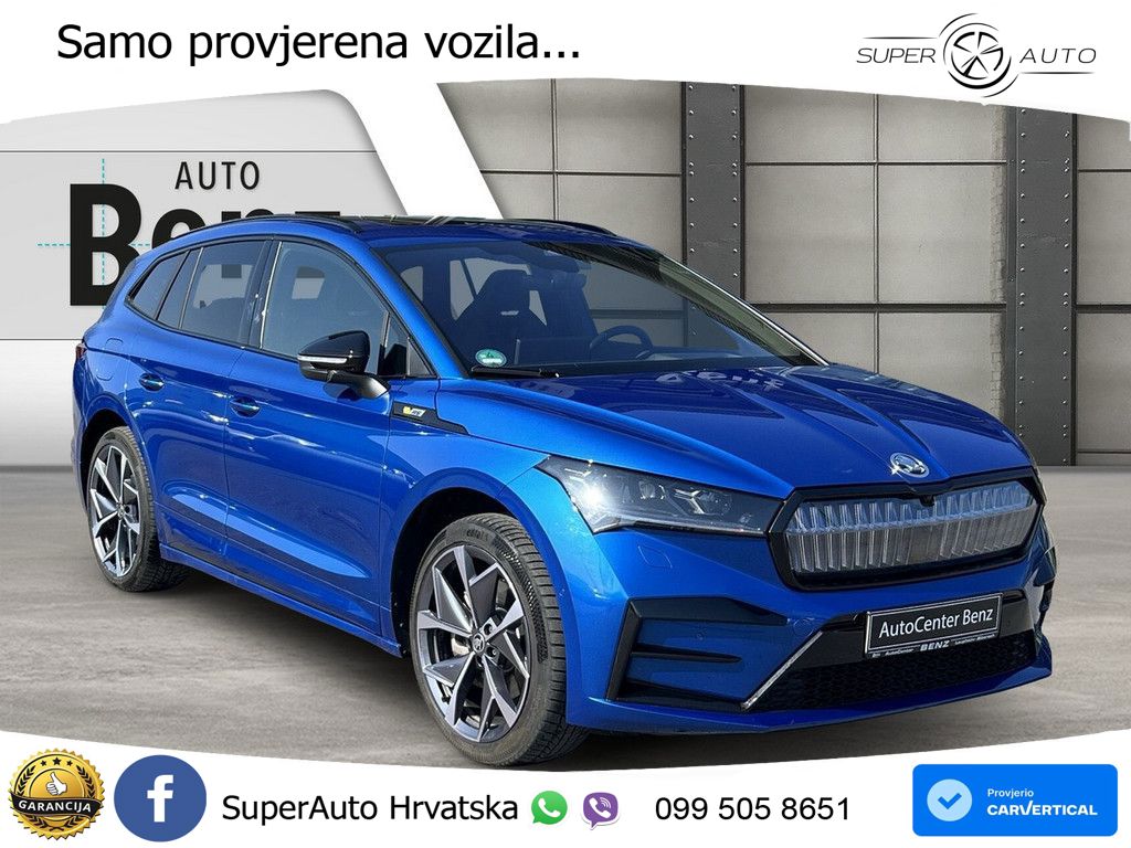 Škoda Enyaq iV RS 82 kWh (340 KS) AWD LED+GR SJED+ACC
