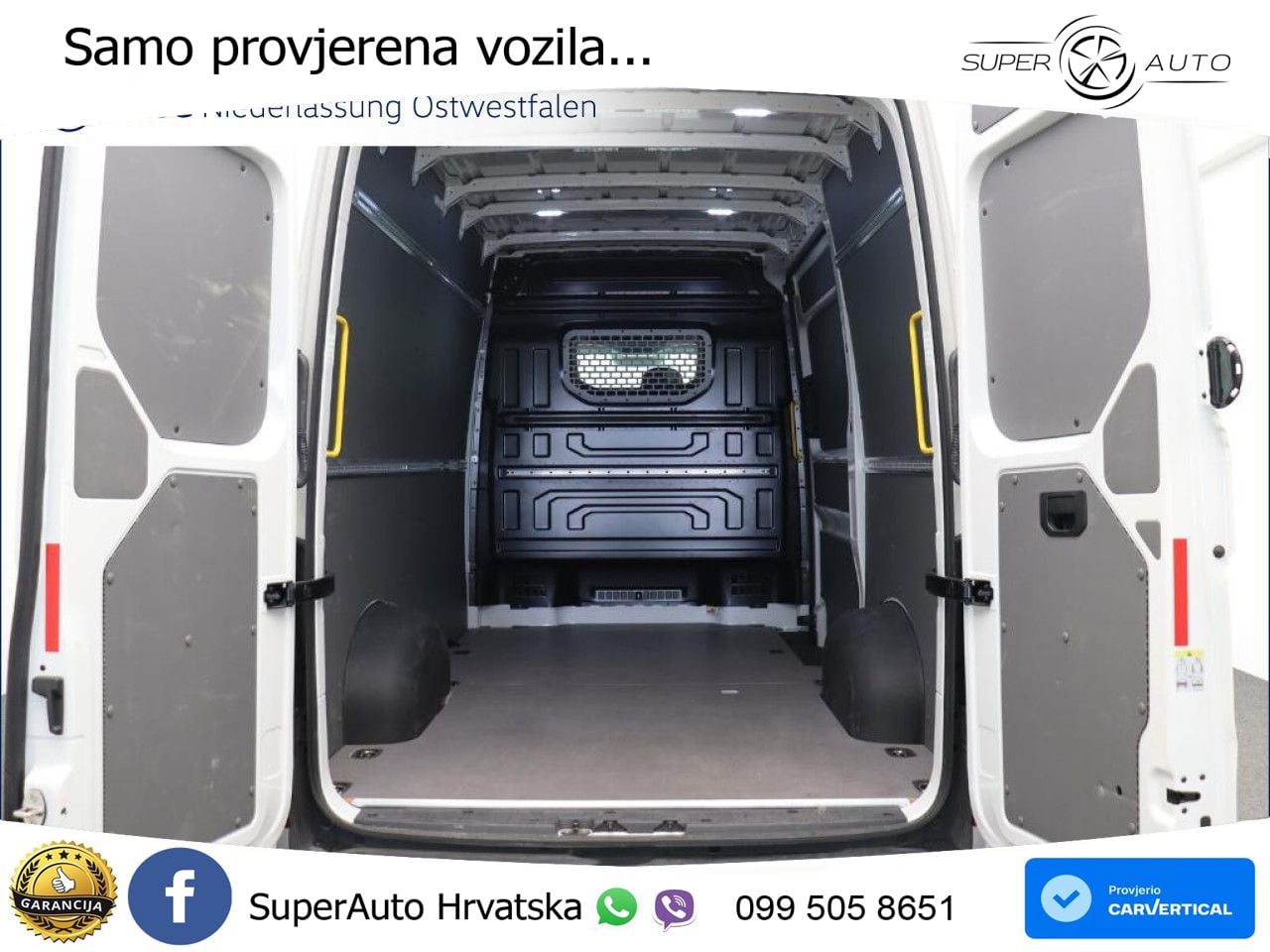 Volkswagen Crafter Kasten mittlerer Radstand AHK Rear View 140 KS