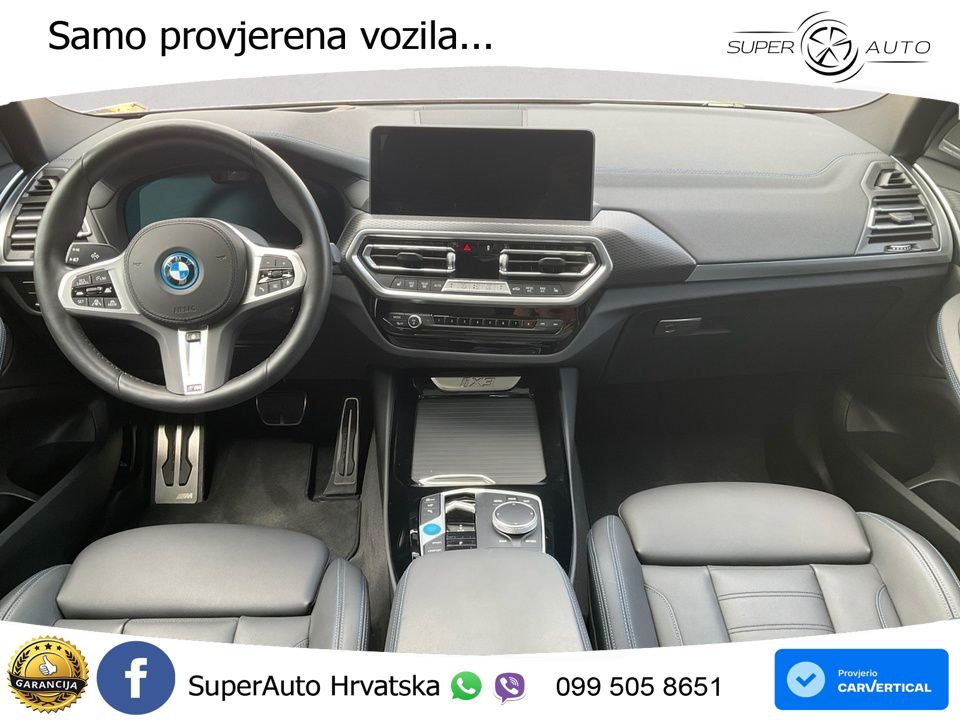BMW iX3 80 kWh (286 KS) ACC+HEAD+GR SJED+360+PANO