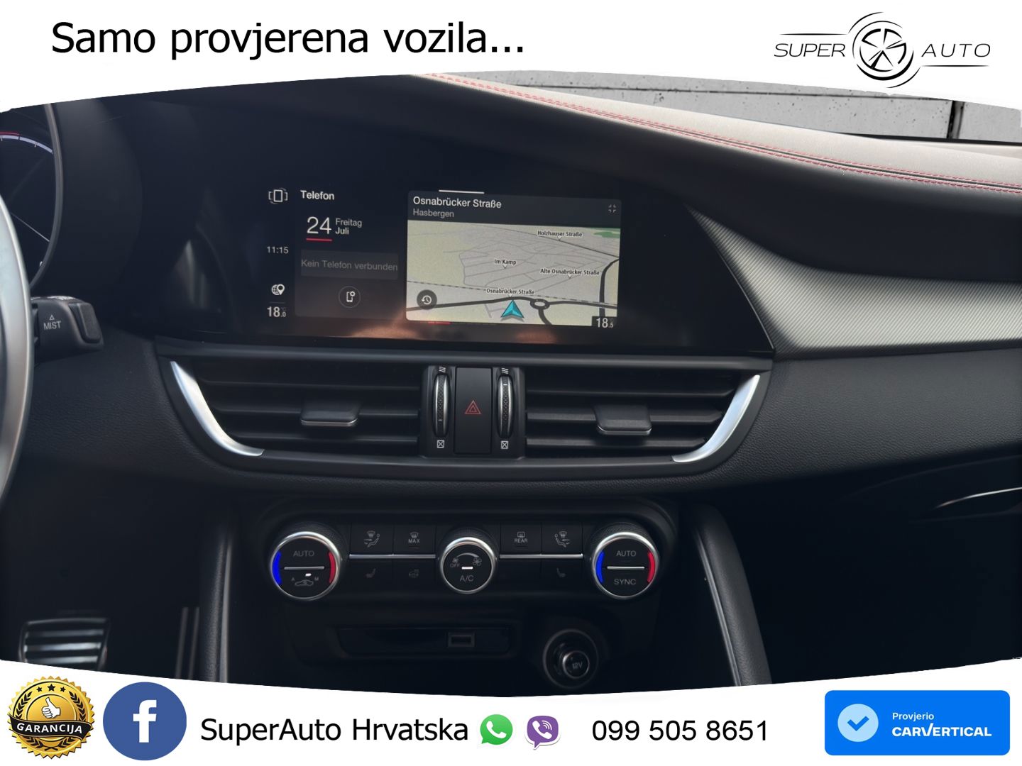 Alfa Romeo Giulia 2.0 Turbo (280 KS) Q4 Automatic LED+GR SJED+ACC