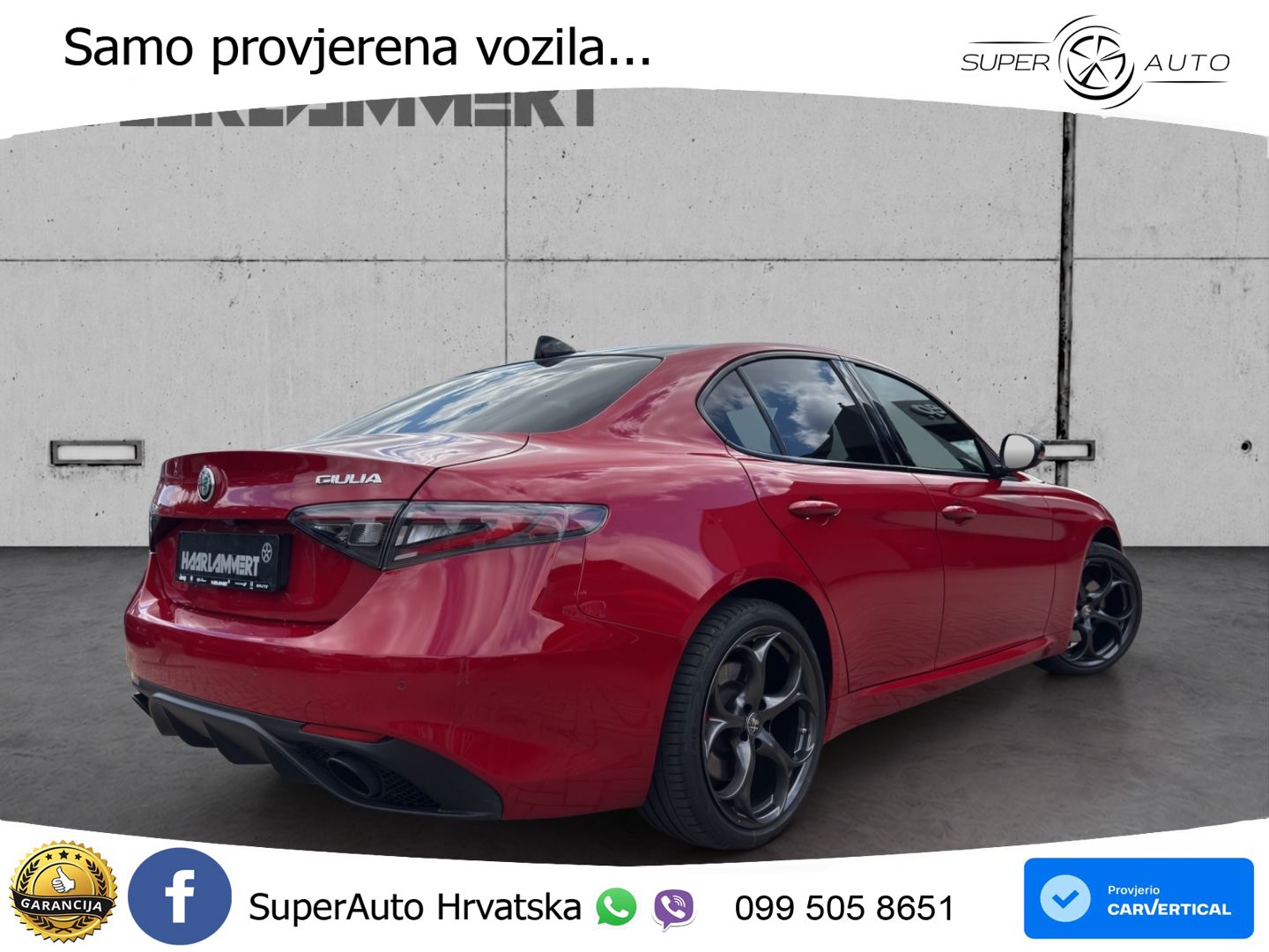Alfa Romeo Giulia 2.0 Turbo (280 KS) Q4 Automatic LED+GR SJED+ACC