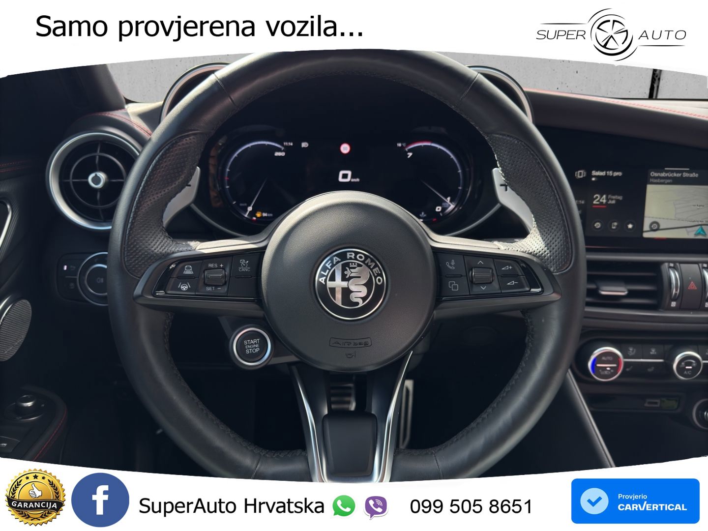 Alfa Romeo Giulia 2.0 Turbo (280 KS) Q4 Automatic LED+GR SJED+ACC