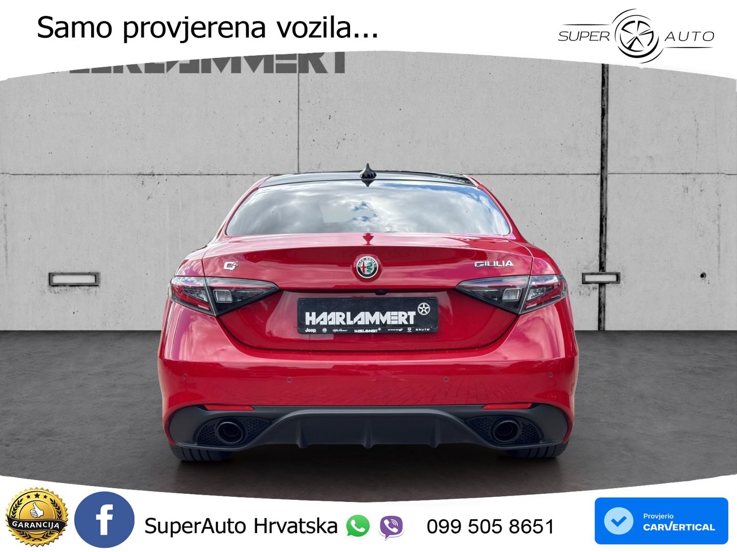 Alfa Romeo Giulia 2.0 Turbo (280 KS) Q4 Automatic LED+GR SJED+ACC
