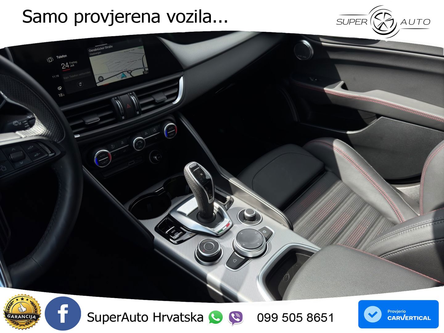 Alfa Romeo Giulia 2.0 Turbo (280 KS) Q4 Automatic LED+GR SJED+ACC