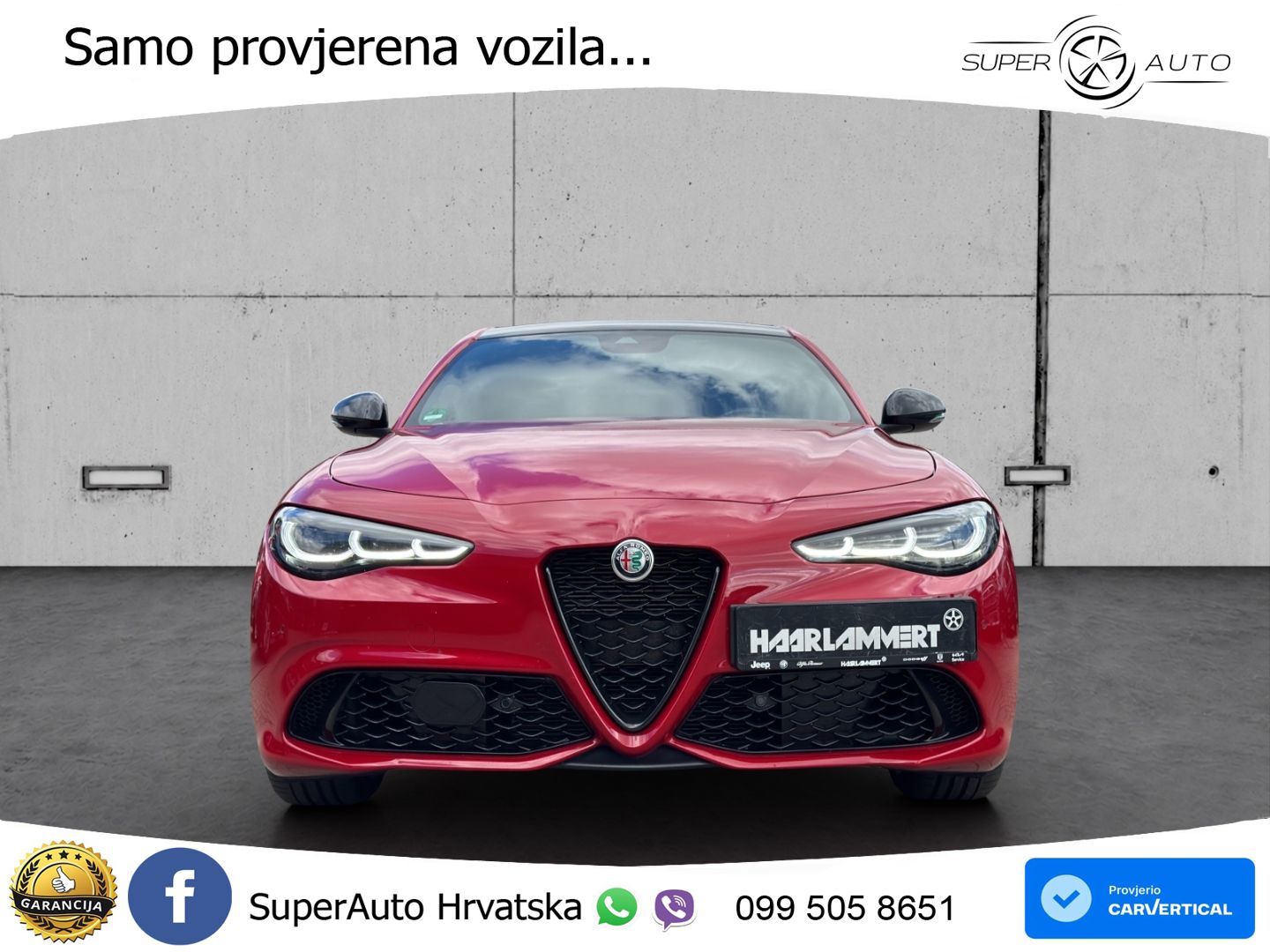Alfa Romeo Giulia 2.0 Turbo (280 KS) Q4 Automatic LED+GR SJED+ACC