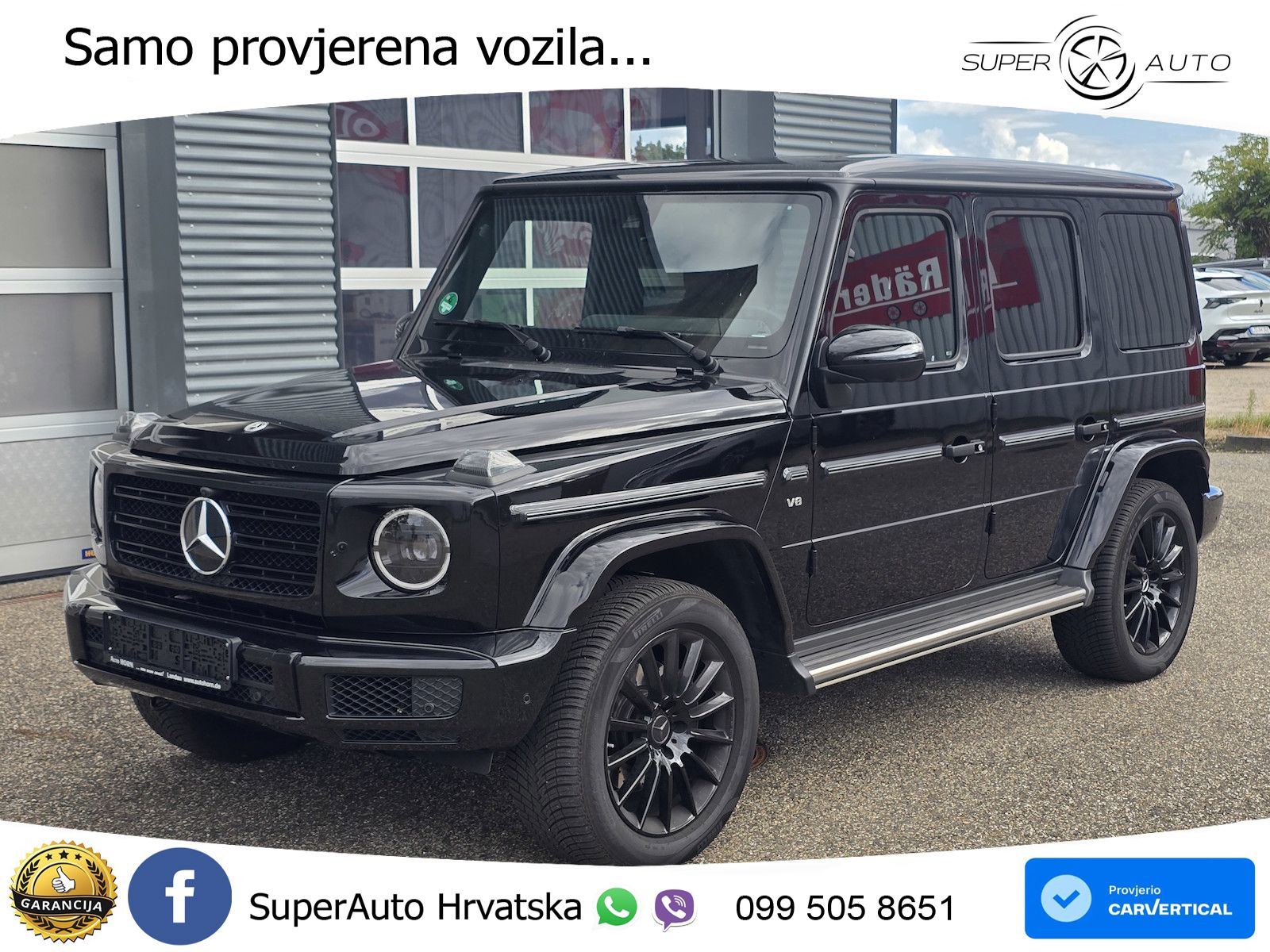 Mercedes G 500 Long V8 (422 KS) 4MATIC 9G-TRONIC LED+GR SJED+ACC