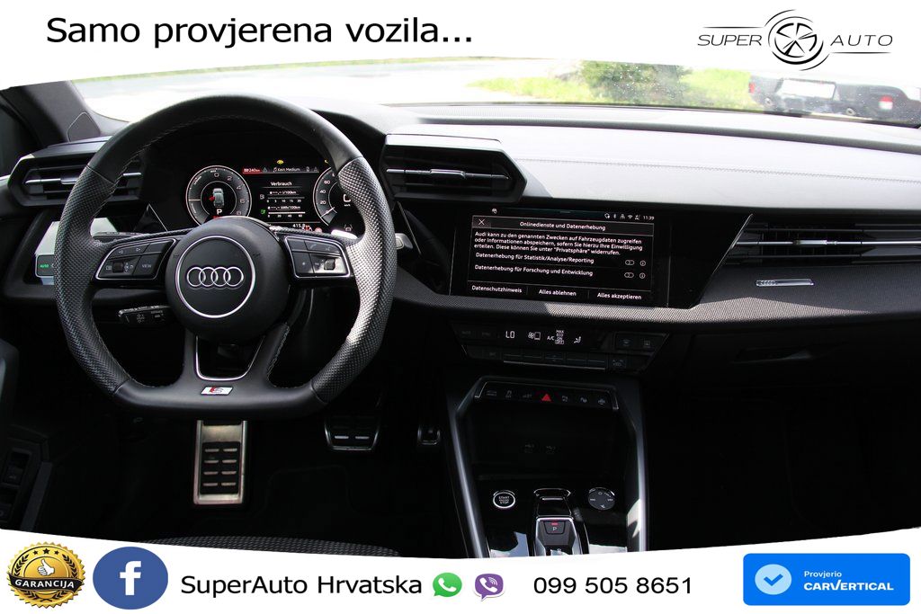 Audi A3 Sportback 40 TFSI e (204 KS) Plug-in Hybrid S tronic S line LED+ACC