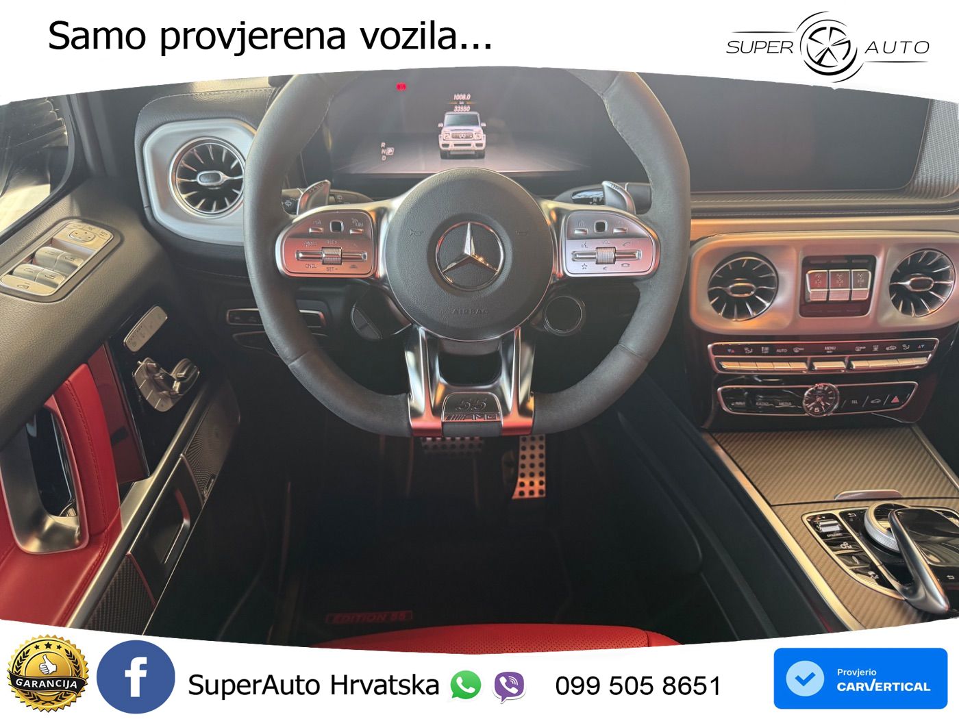 Mercedes AMG G 63 Long V8 (585 KS) 4MATIC 9G-TRONIC AMG SPEEDSHIFT PLUS Exclusive LED+GR SJED+ACC