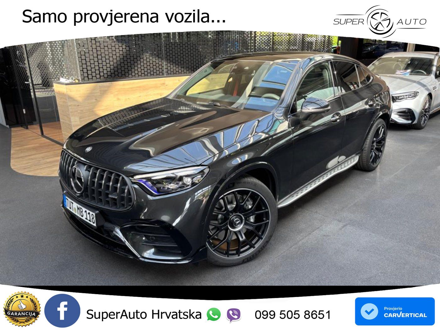 Mercedes GLC Coupe AMG 53 (449 KS) 4MATIC+ AMG SPEEDSHIFT TCT 9G ACC+GR SJED+360+PANO