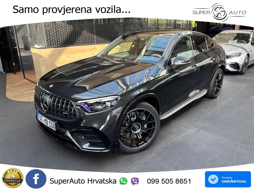 Mercedes GLC Coupe AMG 53 (449 KS) 4MATIC+ AMG SPEEDSHIFT TCT 9G ACC+GR SJED+360+PANO