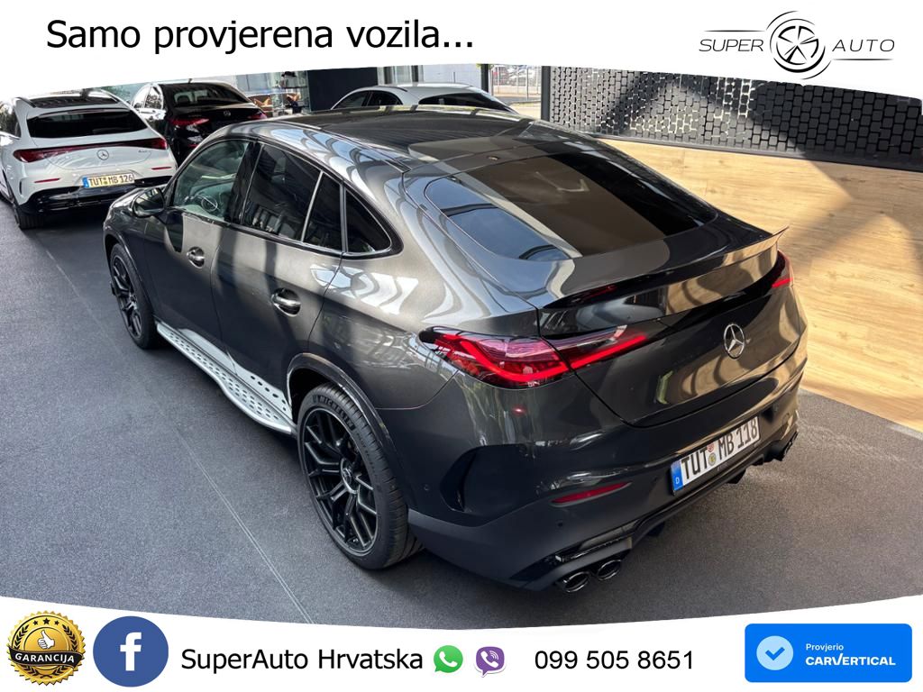 Mercedes GLC Coupe AMG 53 (449 KS) 4MATIC+ AMG SPEEDSHIFT TCT 9G ACC+GR SJED+360+PANO