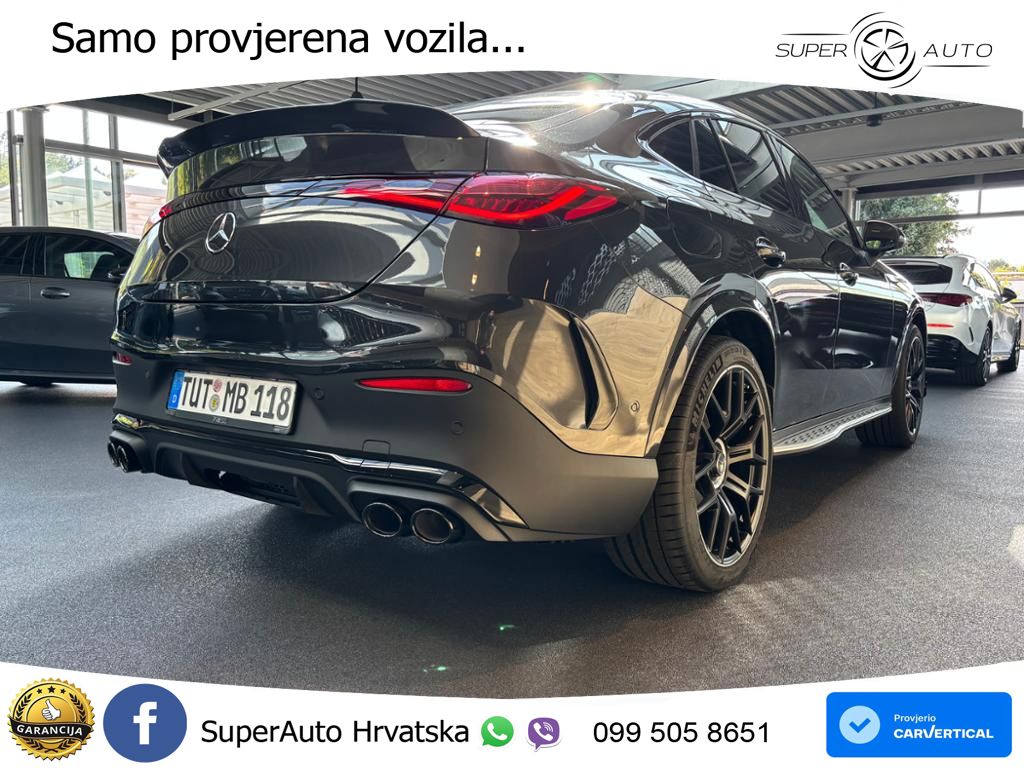 Mercedes GLC Coupe AMG 53 (449 KS) 4MATIC+ AMG SPEEDSHIFT TCT 9G ACC+GR SJED+360+PANO