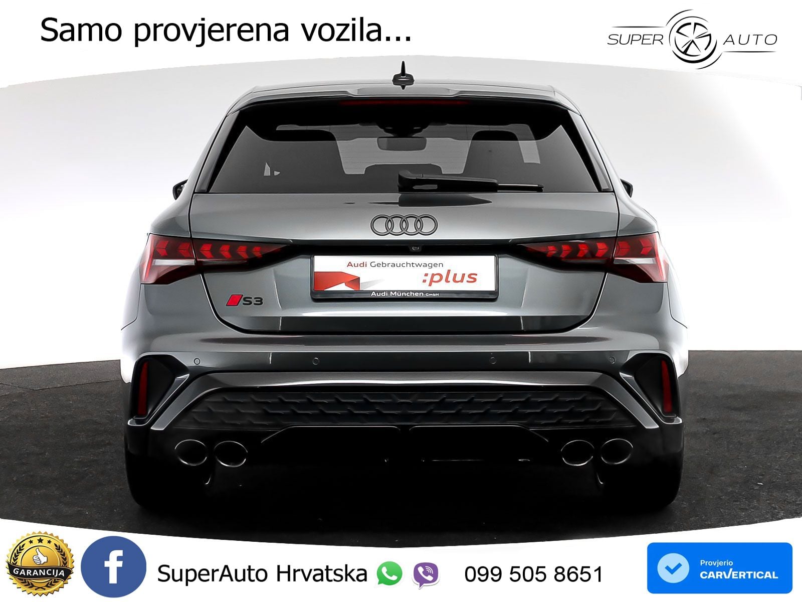 Audi S3 2.0 TFSI (333 KS) quattro S tronic MATRIX+GR SJED+KAM