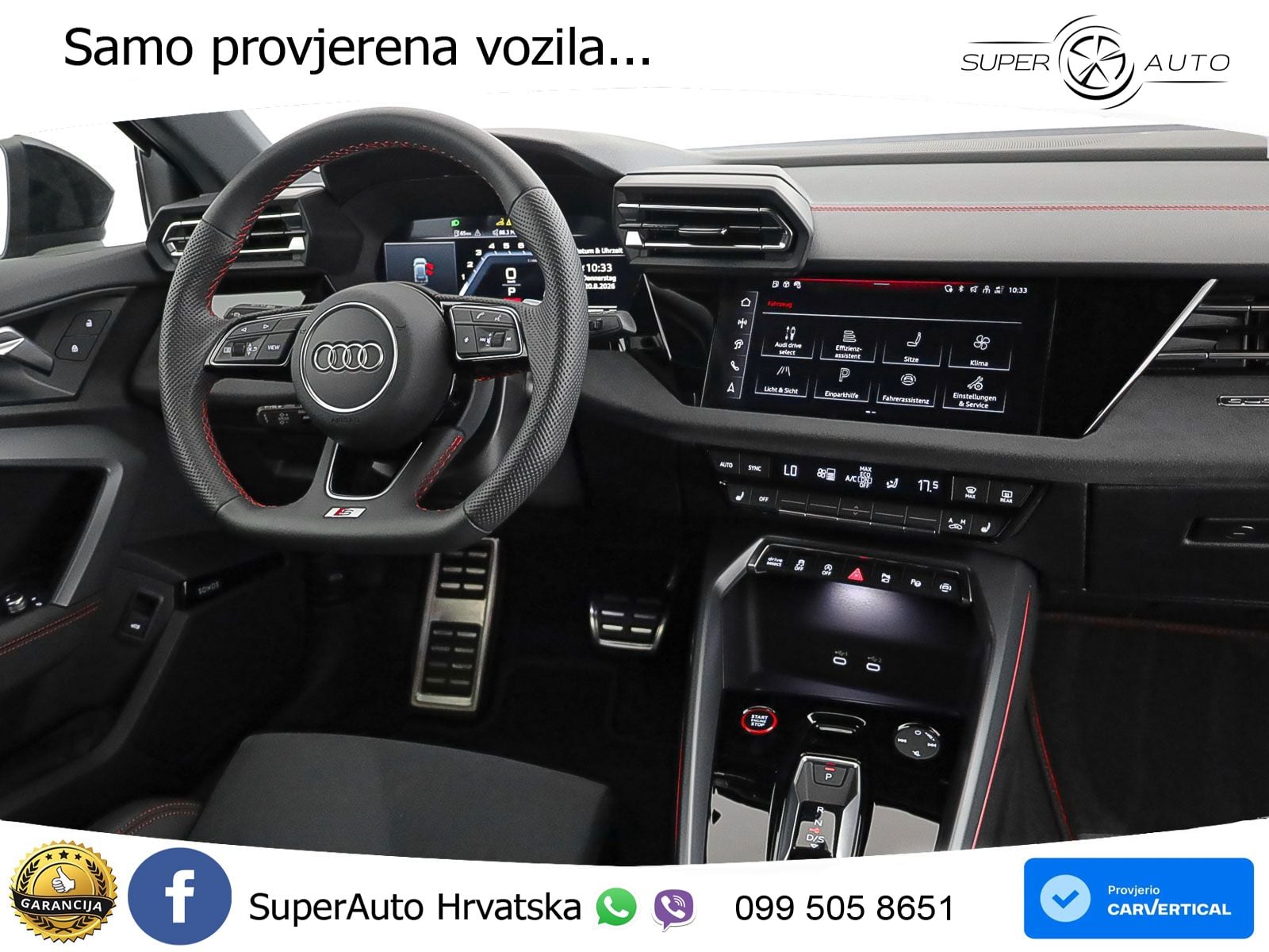 Audi S3 2.0 TFSI (333 KS) quattro S tronic MATRIX+GR SJED+KAM