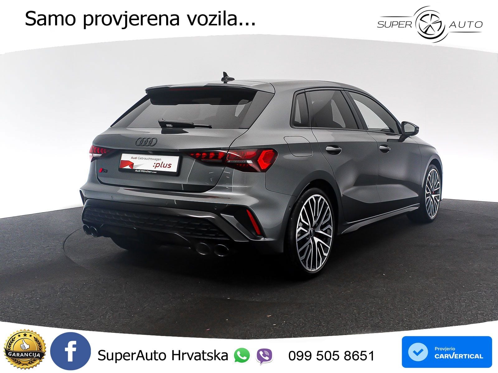 Audi S3 2.0 TFSI (333 KS) quattro S tronic MATRIX+GR SJED+KAM