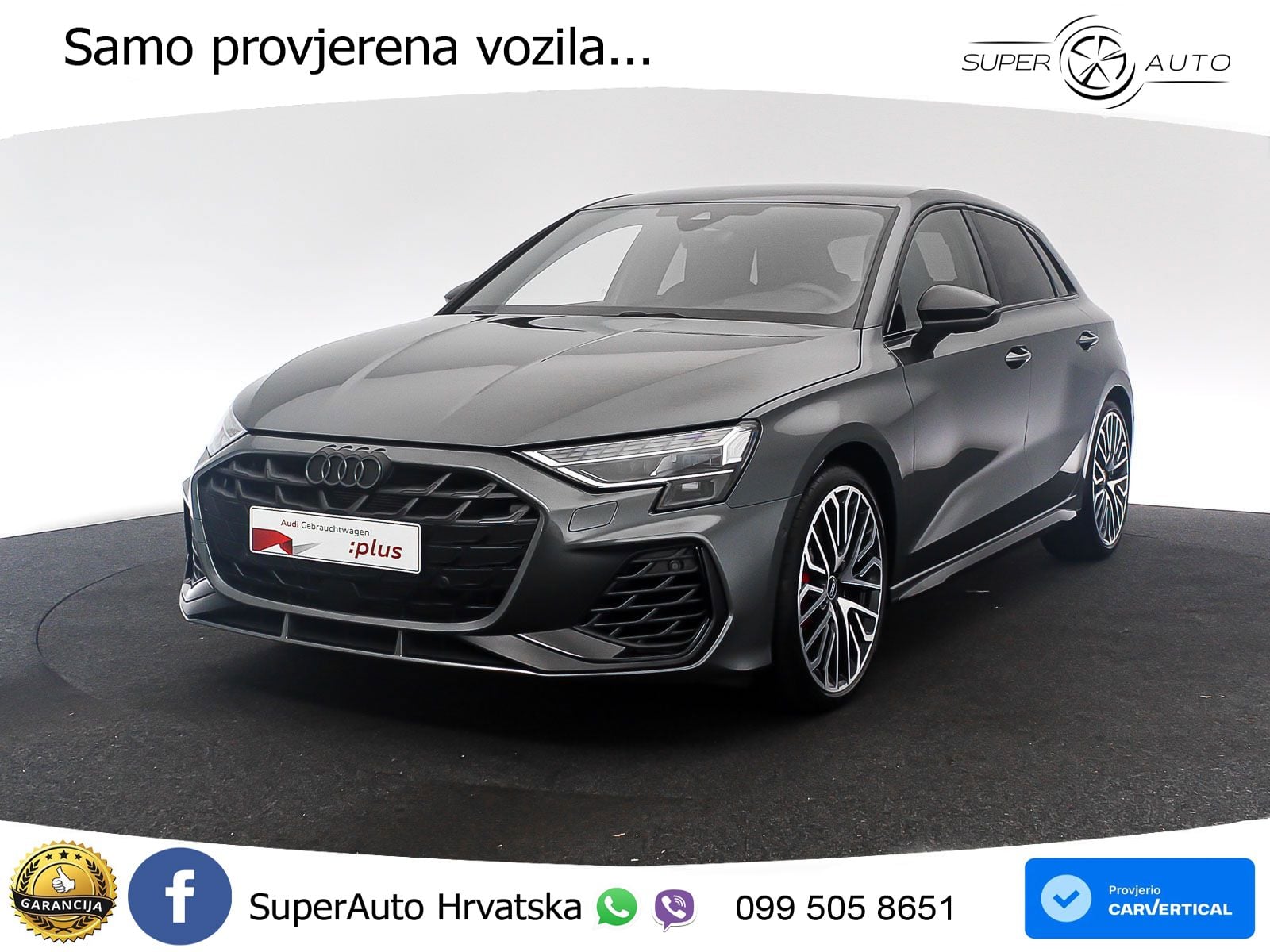 Audi S3 2.0 TFSI (333 KS) quattro S tronic MATRIX+GR SJED+KAM