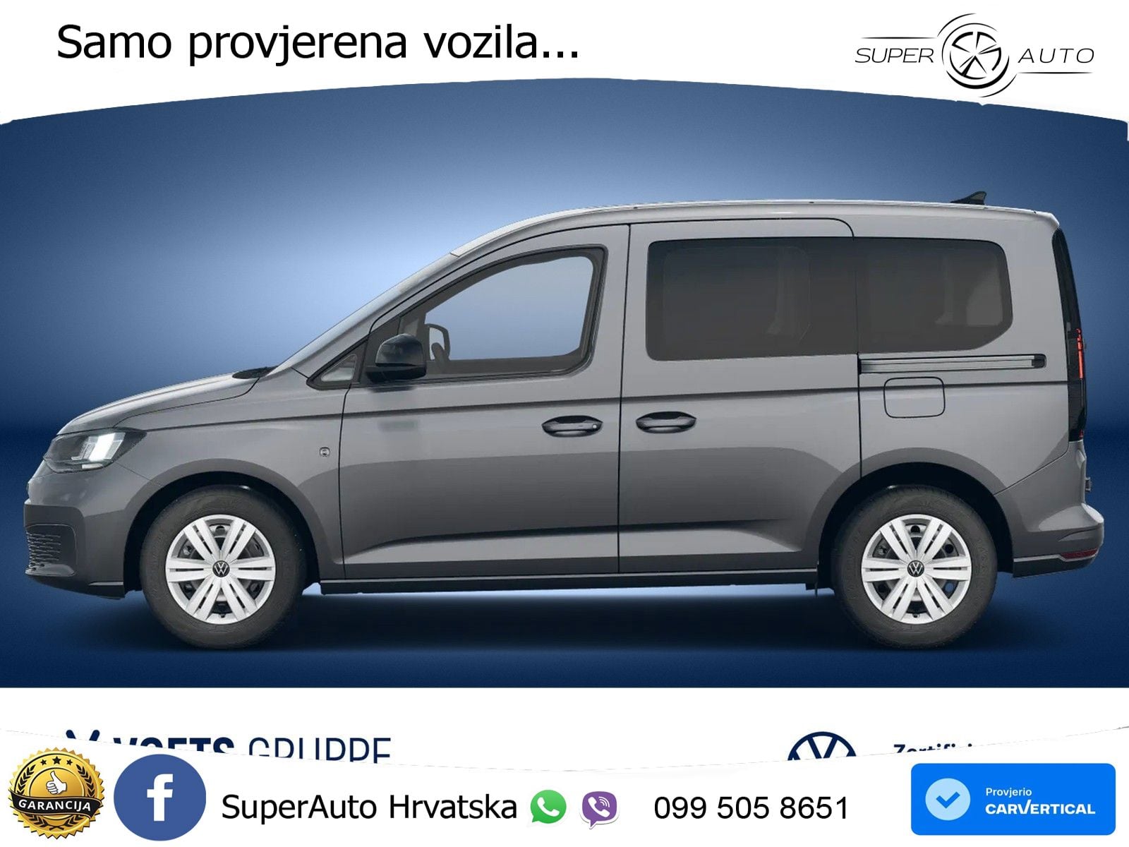 Volkswagen Caddy Basis 2.0 TDI DSG RearView+SHZ+DAB 122 KS