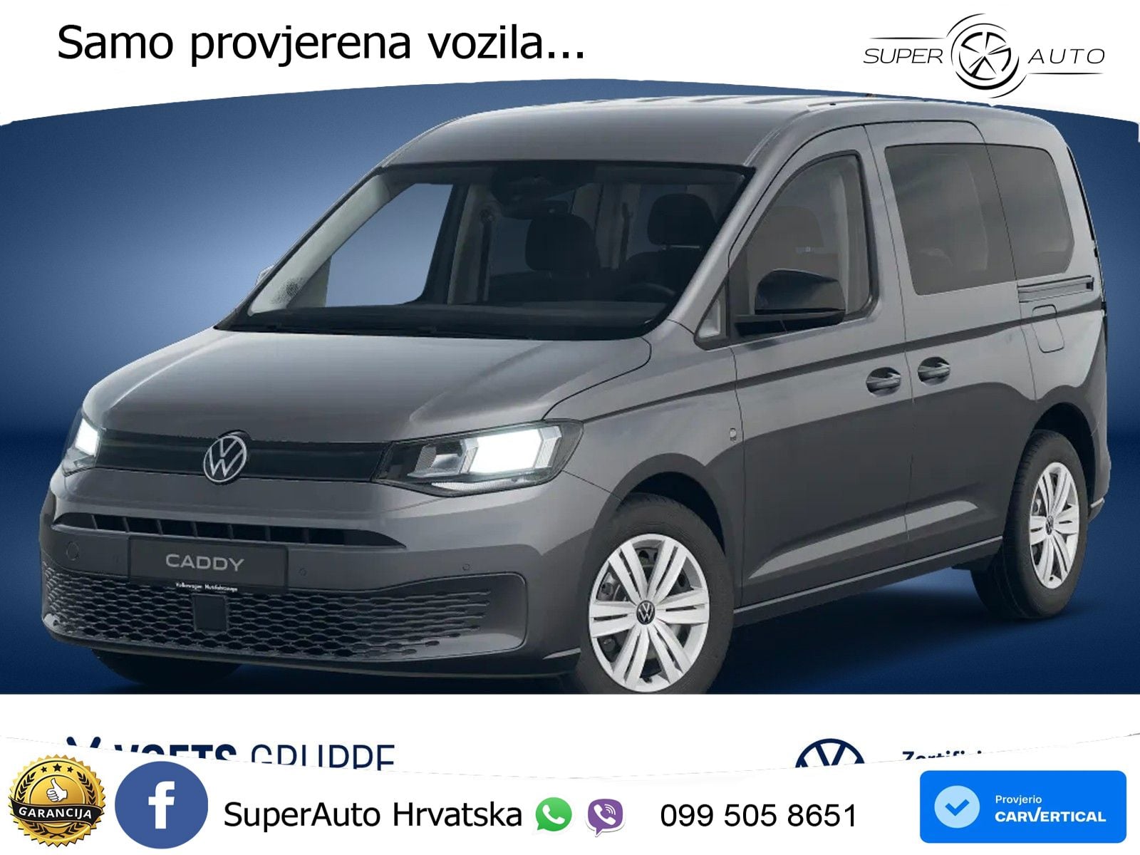 Volkswagen Caddy Basis 2.0 TDI DSG RearView+SHZ+DAB 122 KS
