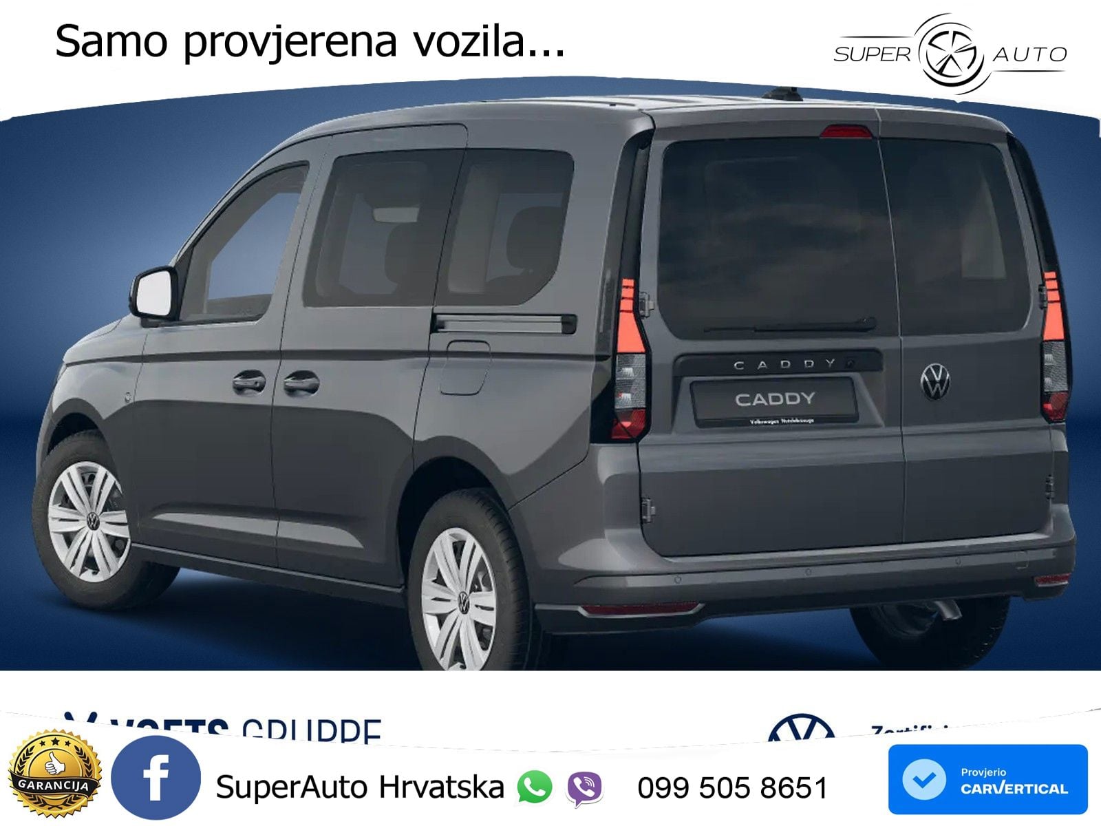 Volkswagen Caddy Basis 2.0 TDI DSG RearView+SHZ+DAB 122 KS