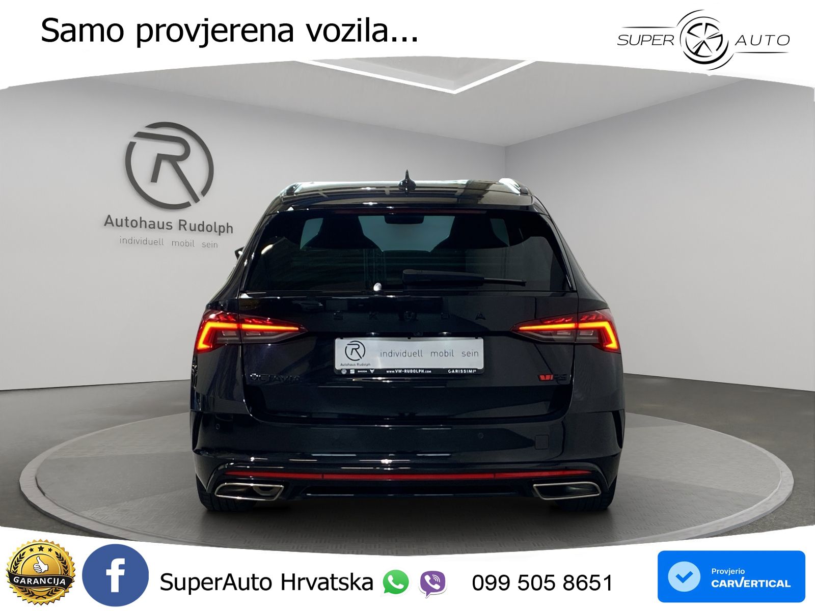 Škoda Octavia Combi RS 2.0 TDI (200 KS) 4x4 DSG LED+GR SJED+ACC
