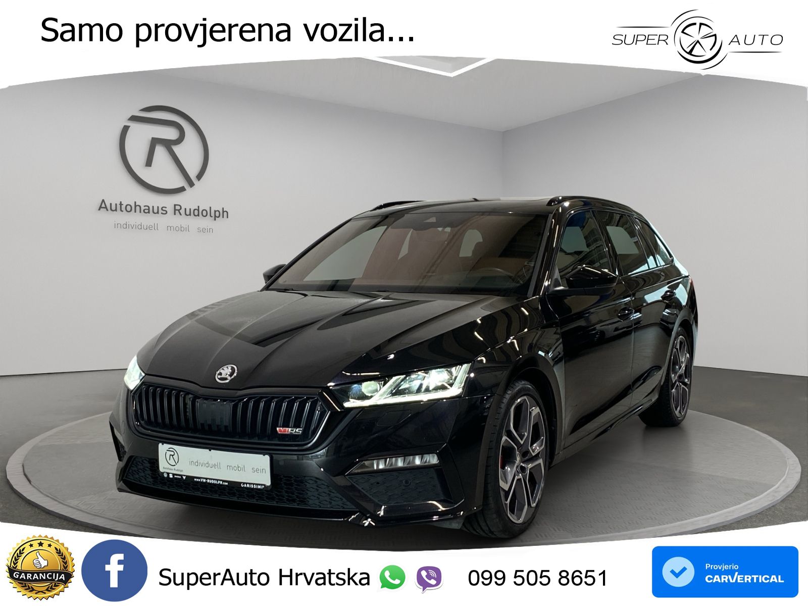 Škoda Octavia Combi RS 2.0 TDI (200 KS) 4x4 DSG LED+GR SJED+ACC
