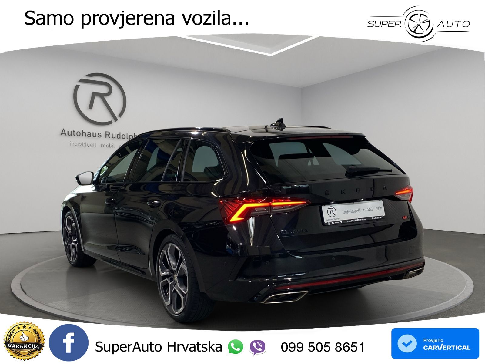 Škoda Octavia Combi RS 2.0 TDI (200 KS) 4x4 DSG LED+GR SJED+ACC