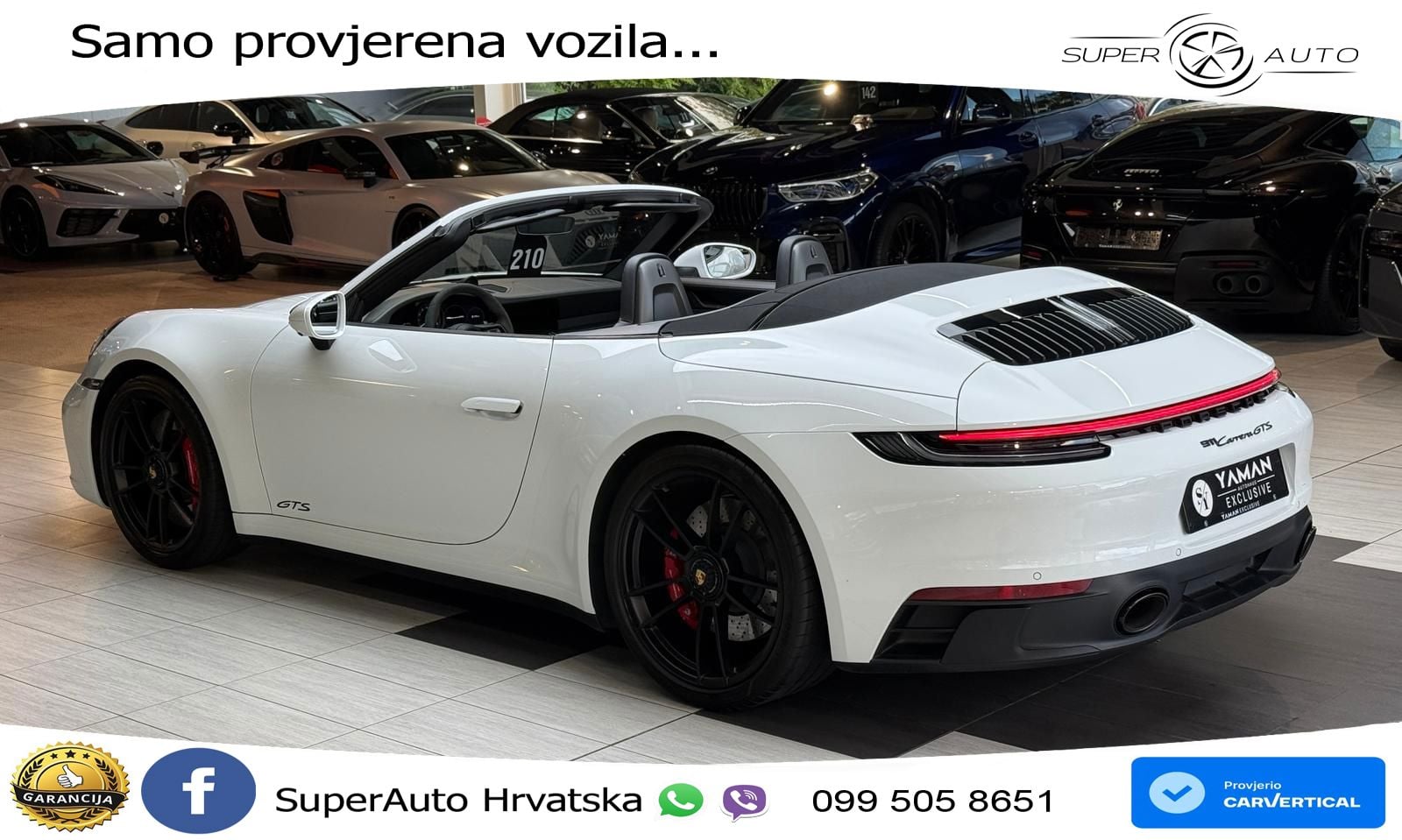 Porsche 911 Carrera GTS Cabriolet 3.0 (480 KS) PDK MATRIX+GR SJED+KAM