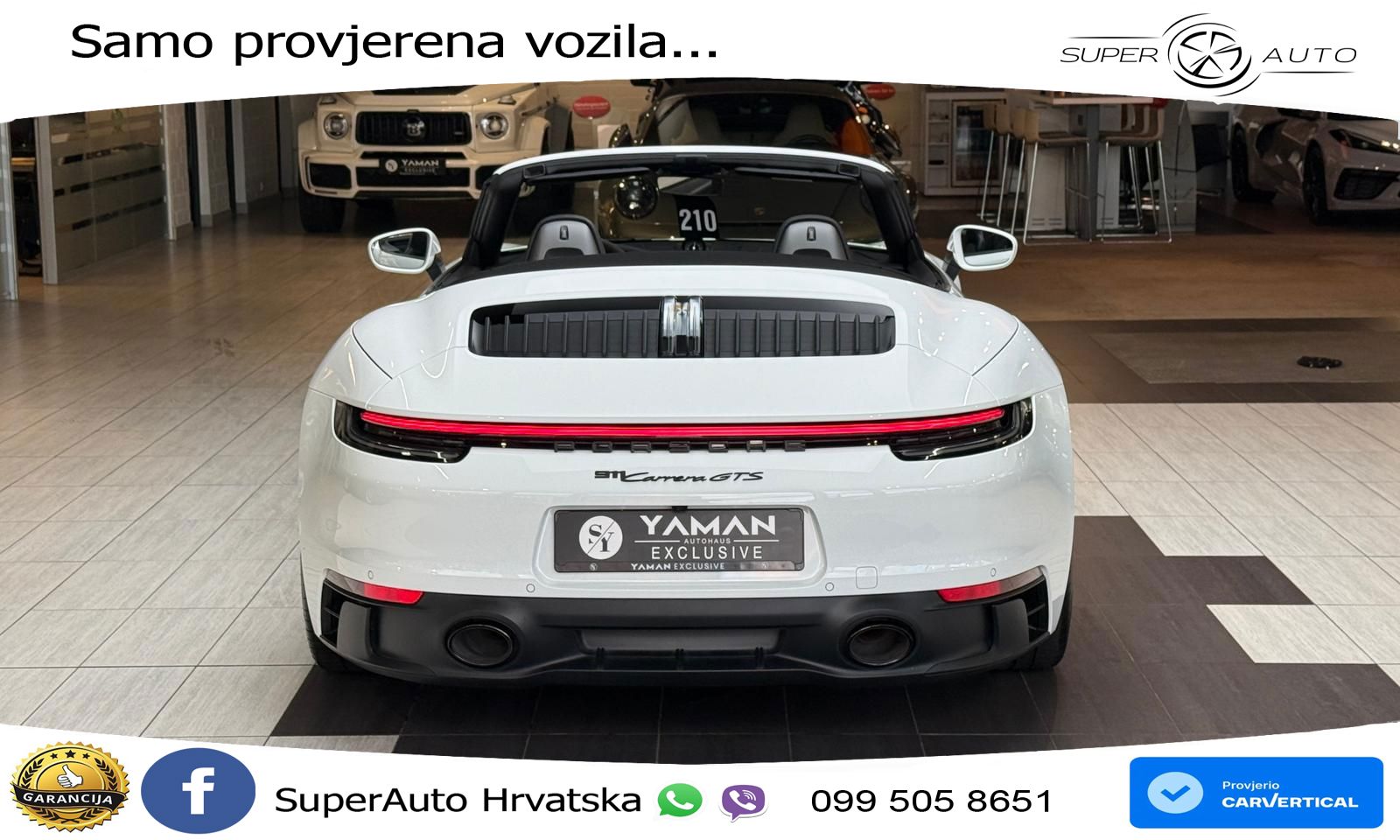 Porsche 911 Carrera GTS Cabriolet 3.0 (480 KS) PDK MATRIX+GR SJED+KAM
