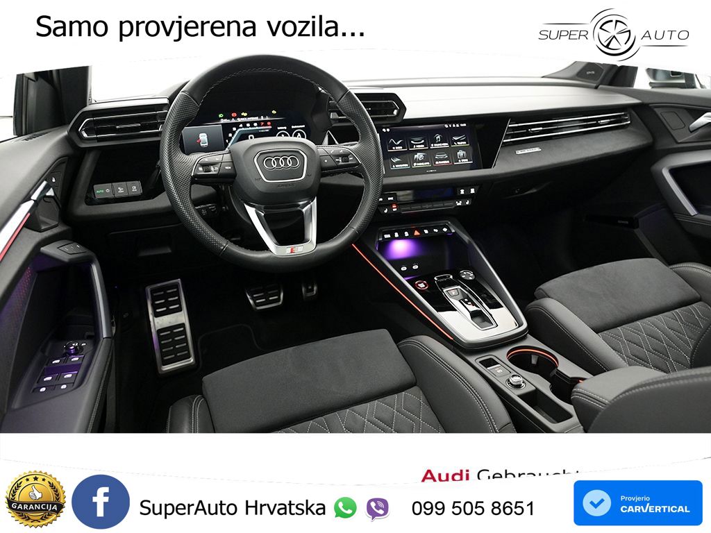 Audi S3 Limuzina 2.0 TFSI (333 KS) quattro S tronic MATRIX+GR SJED+KAM
