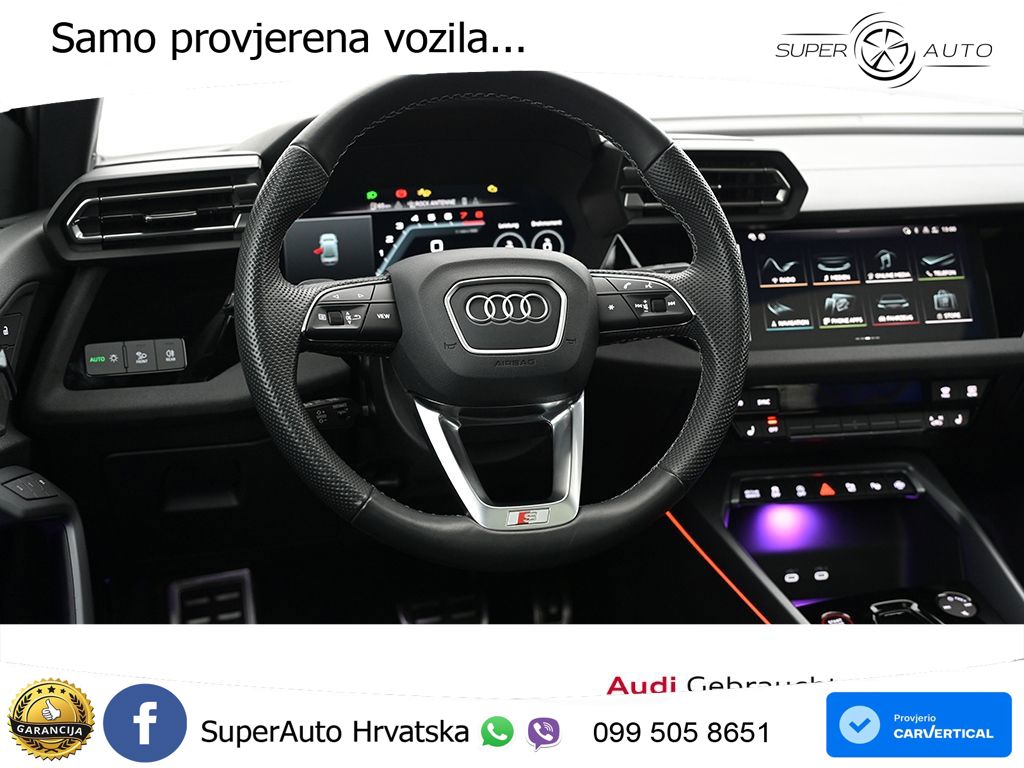 Audi S3 Limuzina 2.0 TFSI (333 KS) quattro S tronic MATRIX+GR SJED+KAM