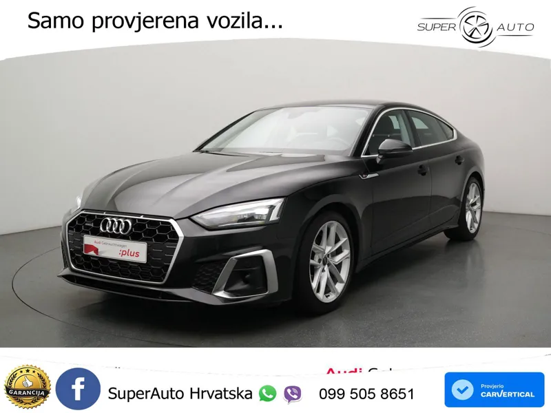 Audi A5 Sportback  40 TFSI (204 KS) quattro S tronic S line LED+GR SJED+ACC