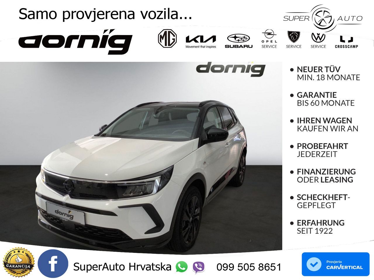 Opel Grandland 1.2i Turbo (130 KS) Automatic GS LED+GR SJED+ACC