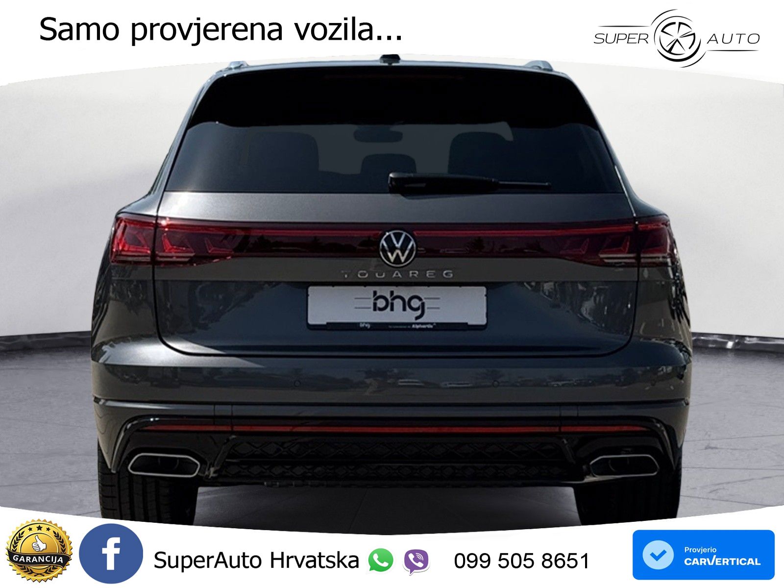 Volkswagen Touareg 3.0 V6 TDI (286 KS) 4MOTION Tiptronic ZRAČNI+ACC+GR SJED+KAM+PANO