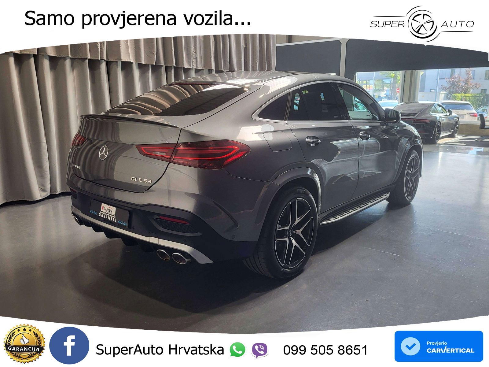 Mercedes AMG GLE Coupe 53 (435 KS) EQ Boost 4MATIC+ AMG SPEEDSHIFT TCT 9G ACC+HEAD+GR SJED+360+PANO