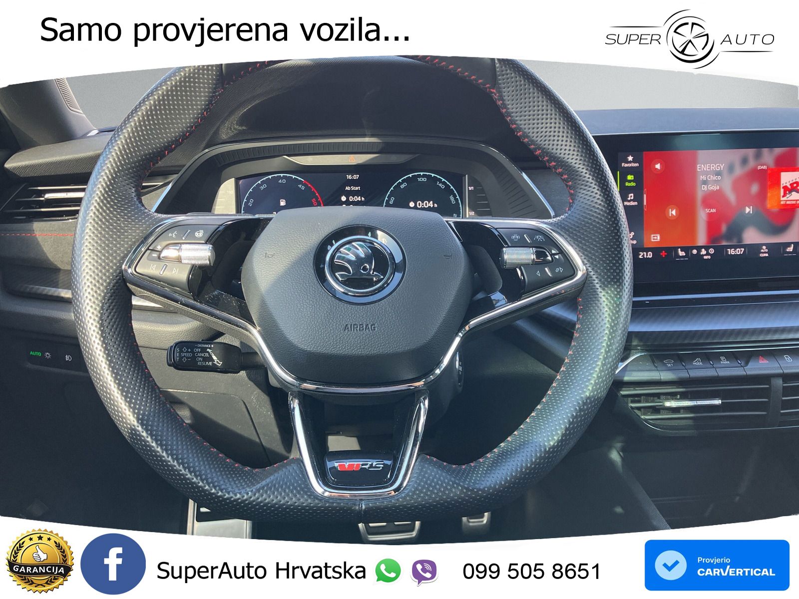 Škoda Octavia Combi RS 2.0 TDI (200 KS) 4x4 DSG LED+GR SJED+ACC