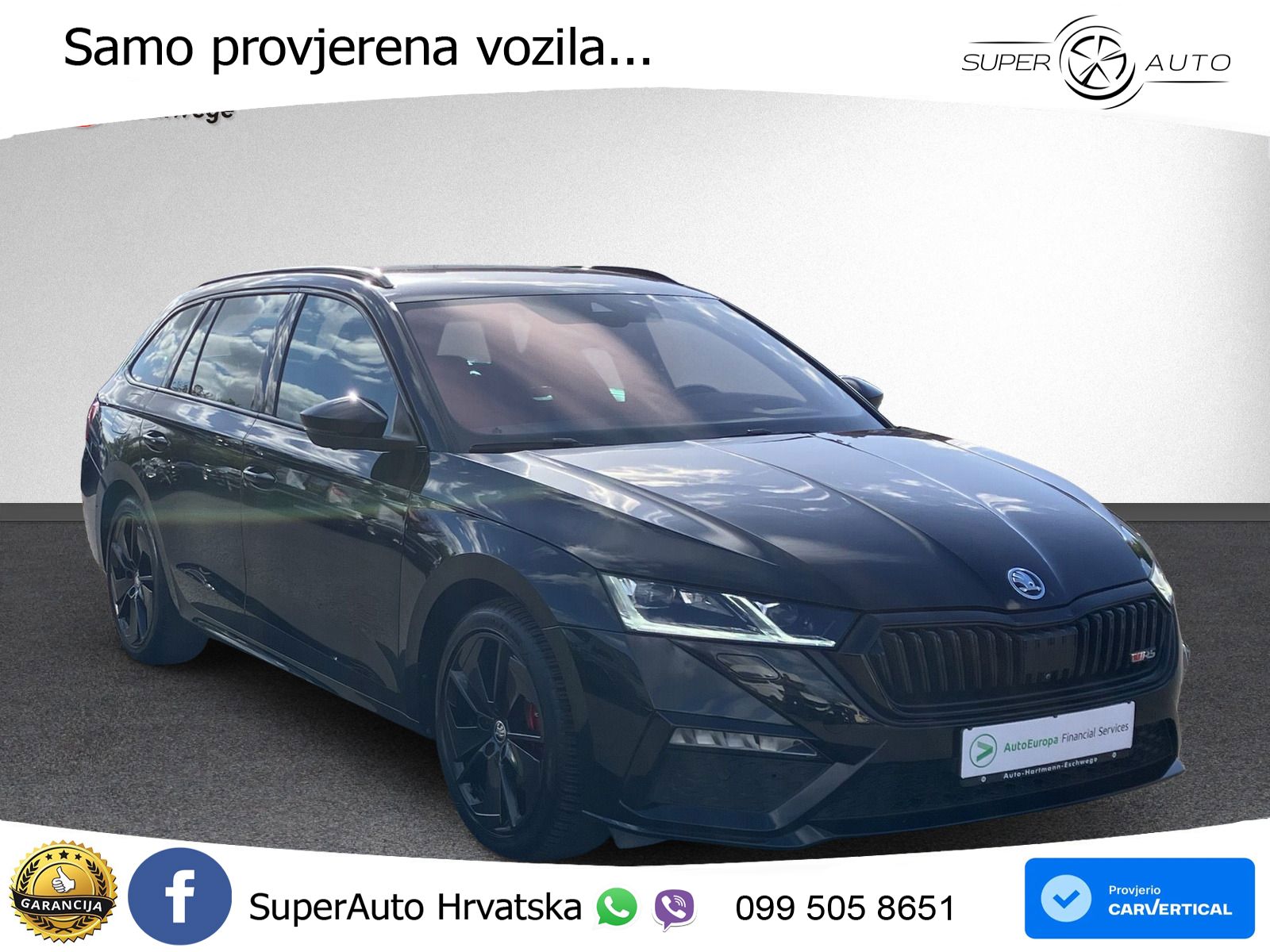 Škoda Octavia Combi RS 2.0 TDI (200 KS) 4x4 DSG LED+GR SJED+ACC