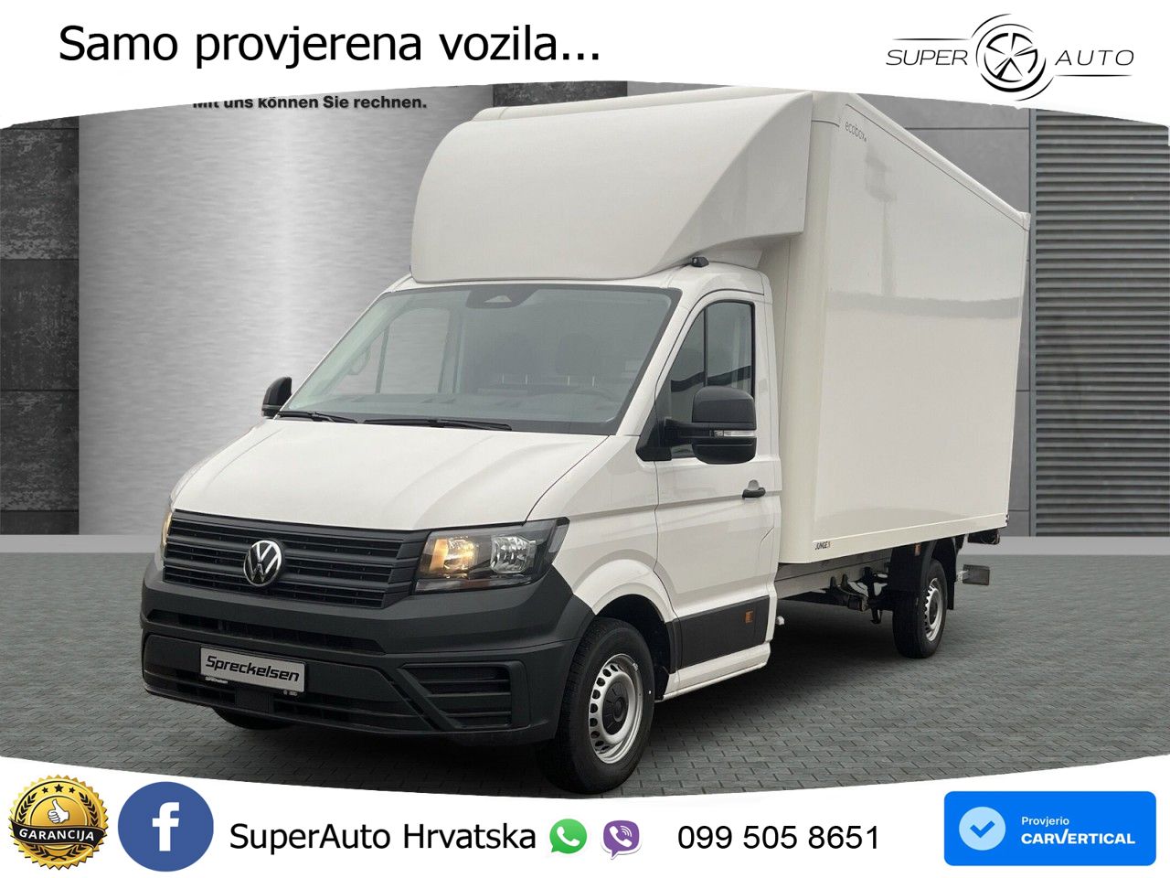 Volkswagen Crafter 35 Koffer Lang 2.0 TDI++Automatik++Kamer 140 KS